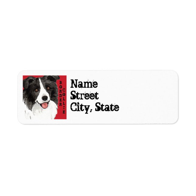 Border Collie Color Block Label (Front)