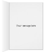 Border Collie Cool Dude Card (Inside (Right))