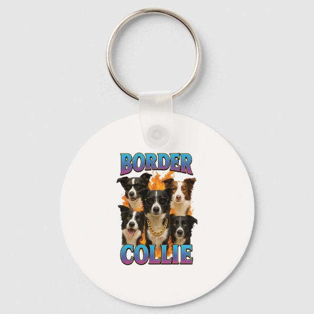 Border Collie Copy Keychain (Front)