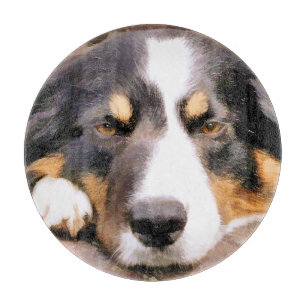 BORDER COLLIE CUTTING BOARD