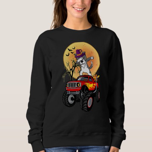 Border Collie Dabbing Dog Witch Monster Truck Hall Sweatshirt