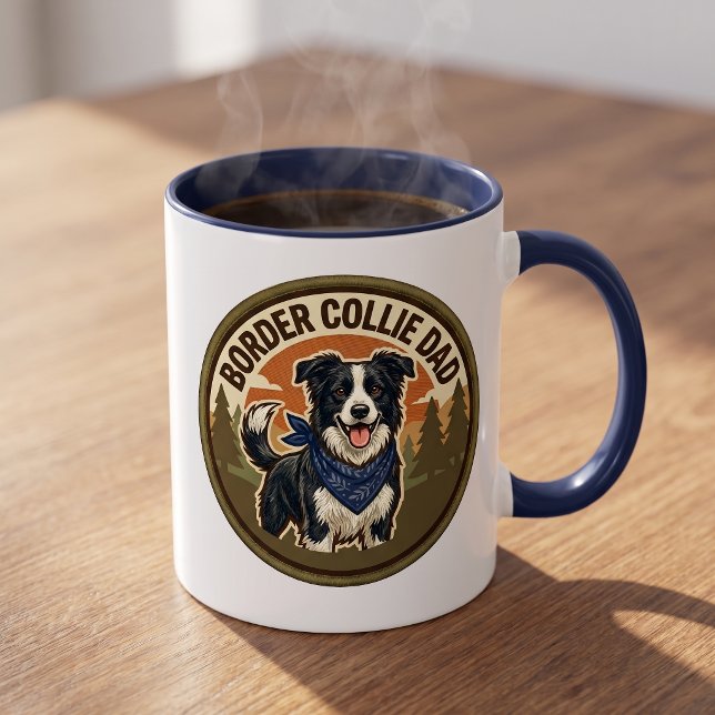 Border Collie Dad Coffee Mug | BC Dog Dad Gift (Creator Uploaded)