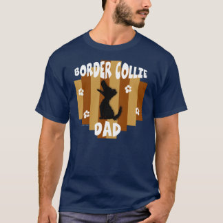 Border Collie Dad Dark Shirt