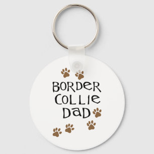 Border Collie Dad Keychain