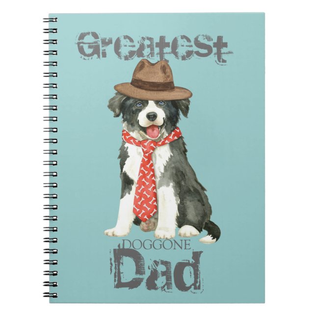 Border Collie Dad Notebook (Front)