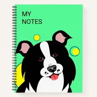 Border Collie Design Notebook