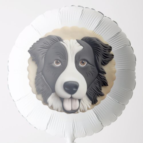 Border Collie Dog 3D Inspired  Balloon