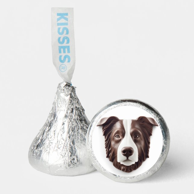 Border Collie Dog 3D Inspired Hershey®'s Kisses® (Front)