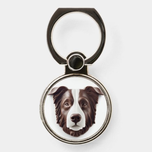 Border Collie Dog 3D Inspired Phone Ring Stand