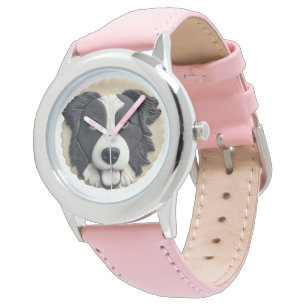 Border Collie Dog 3D Inspired Watch