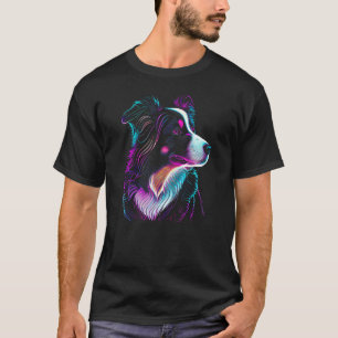 Border Collie dog art Border Collie T-Shirt
