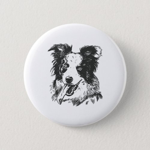 Border Collie Dog _ Aussie Lover Button