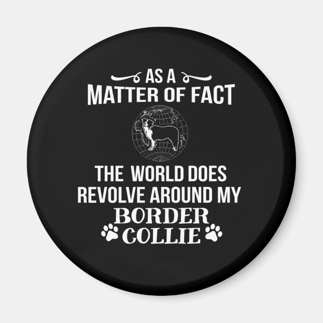 Border Collie Dog Breed Love Magnet (Front)