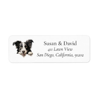 Border Collie Dog Breed Pet Lovers Label