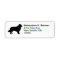 Border Collie Dog Breed Silhouette Return Address