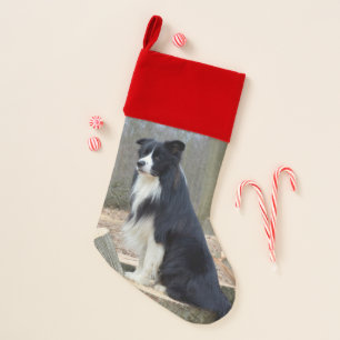Border Collie Dog Christmas Stocking