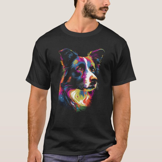 Border Collie Dog Dog  Dog Owner T-Shirt (Front)