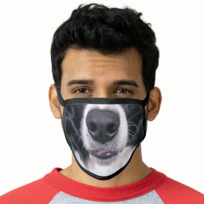 Border Collie Dog Face Face Mask