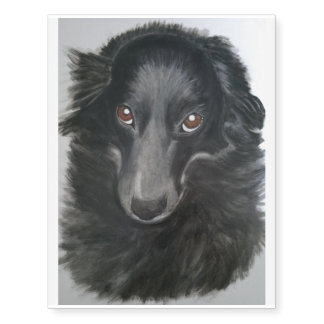 border collie dog face temporary tattoos