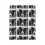 Border Collie Dog Fleece Blanket