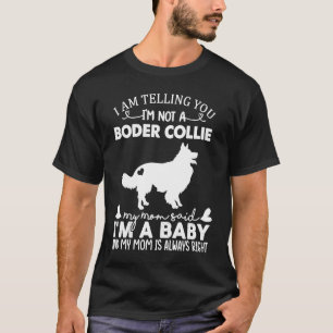 Border Collie Dog For Women Mom Mama Dog T-Shirt