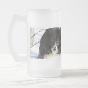 Border Collie Dog  Frosted Mug