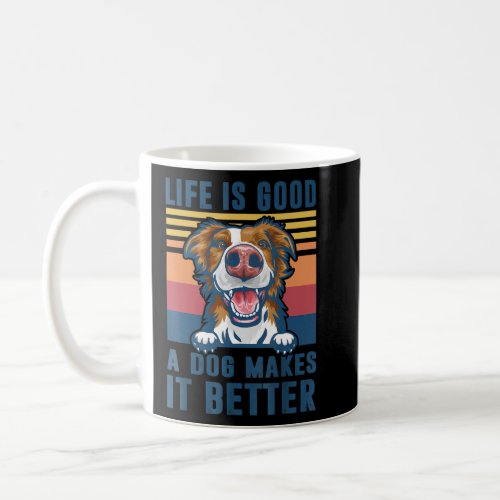Border Collie Dog  Funny Dog Dad Mom Men Women  Coffee Mug