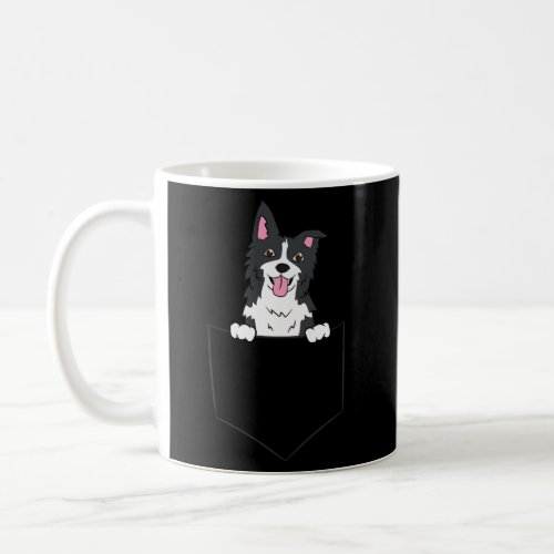 Border Collie Dog In A Pocket Border Collie Coffee Mug