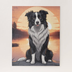 Border Collie Dog Jigsaw Puzzle