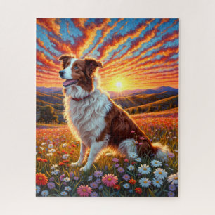 Border Collie Dog Jigsaw Puzzle