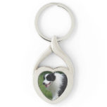 Border Collie Dog Keychain