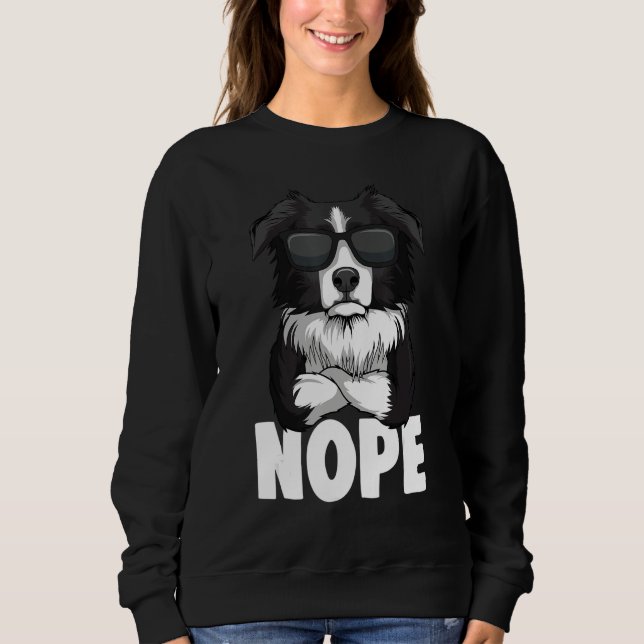 Border Collie Dog Kids Boys Women_1 Sweatshirt (Front)