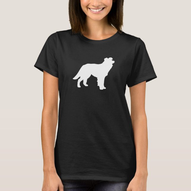 Border Collie Dog  Mom Dad Pet Cute  Puppy T-Shirt (Front)