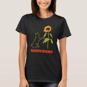 Border Collie Dog Mom Sunflowers Dog Fan Dog T-Shirt
