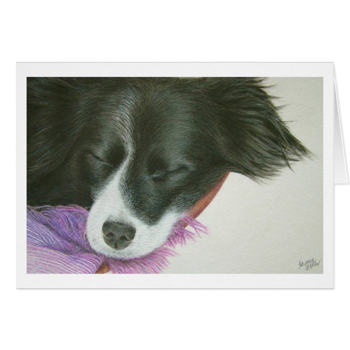 "Border Collie Dog" Note Card