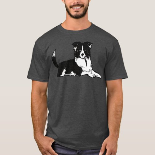Border Collie dog pet T_Shirt