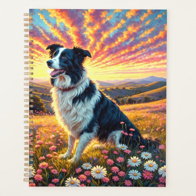 Border Collie Dog Planner (Front)