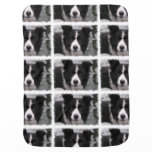 Border Collie Dog Receiving Blanket