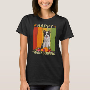 Border Collie Dog Retro Graphic Family Matching Th T-Shirt