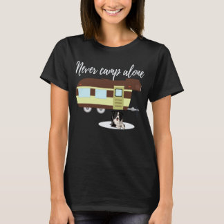 Border Collie Dog RV Funny Camping Travel Trailer T-Shirt