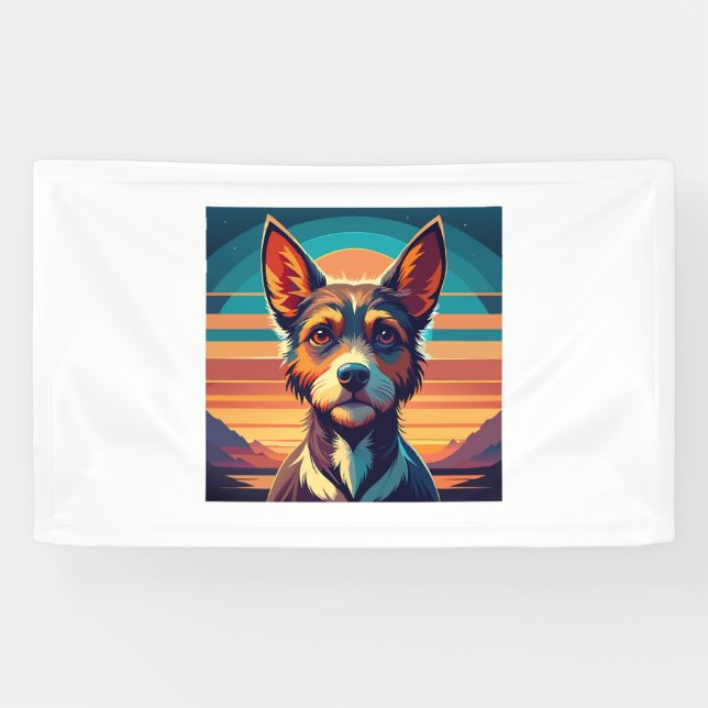 Border Collie Dog Shirt Banner (Horizontal)