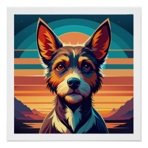 Border Collie Dog Shirt Poster
