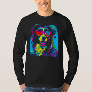 Border Collie Dog Sunglasses 1 T-Shirt