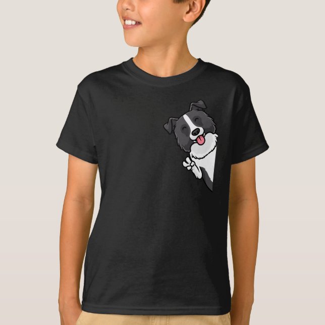 Border Collie Dog T-Shirt (Front)