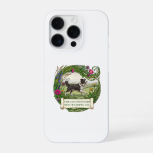 Border Collie Dog Walking Countryside iPhone Case