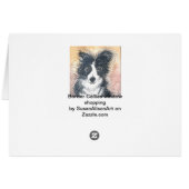 Border Collie dogs window shopping Cards (Back Horizontal)