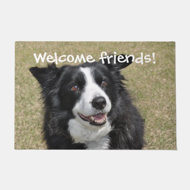 Border collie doormat (Front)