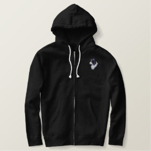 Border Collie Embroidered Hoodie