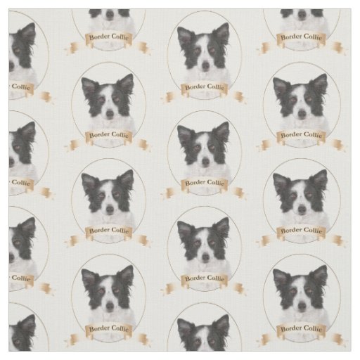 Border Collie Fabric