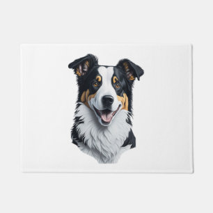 Border Collie face Doormat
